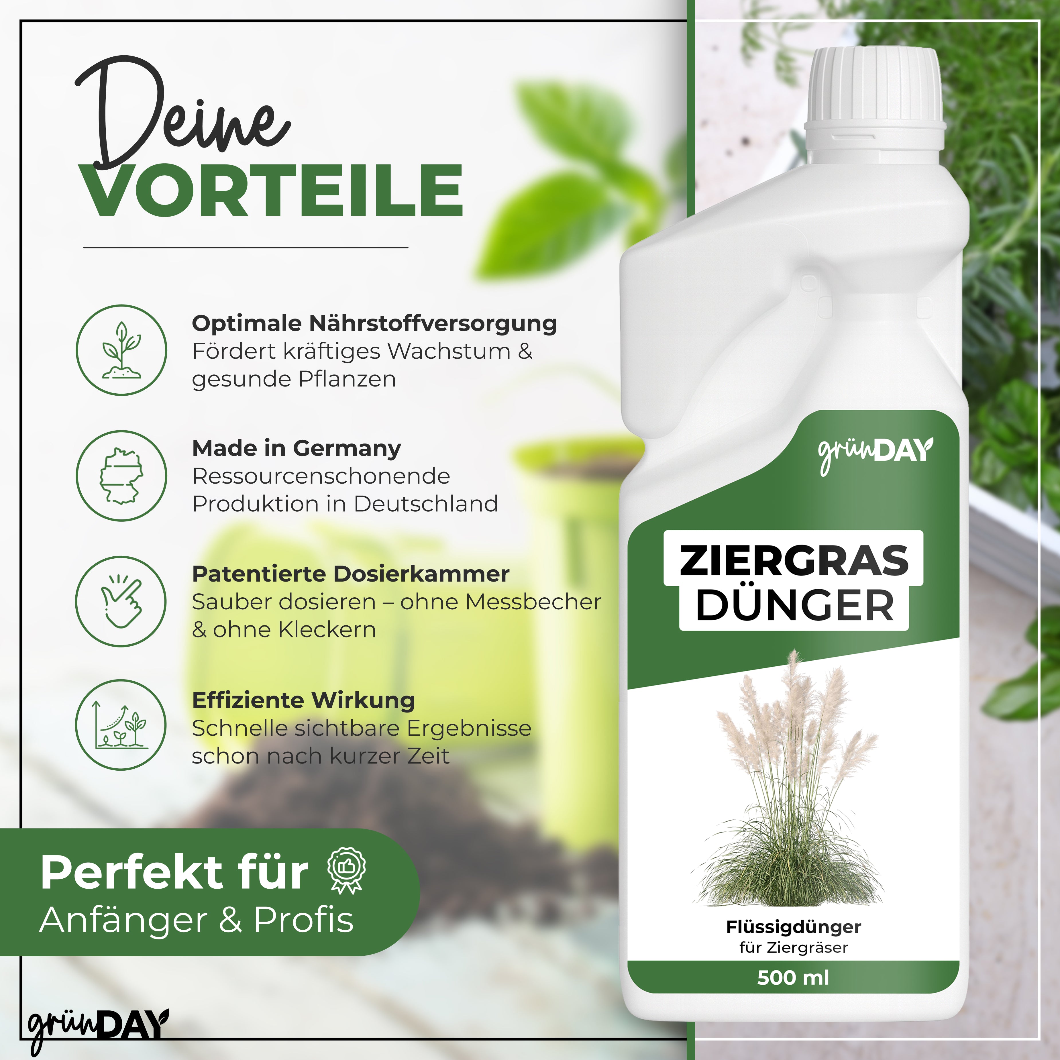 Gründay Ziergrasdünger – Produktansicht 2