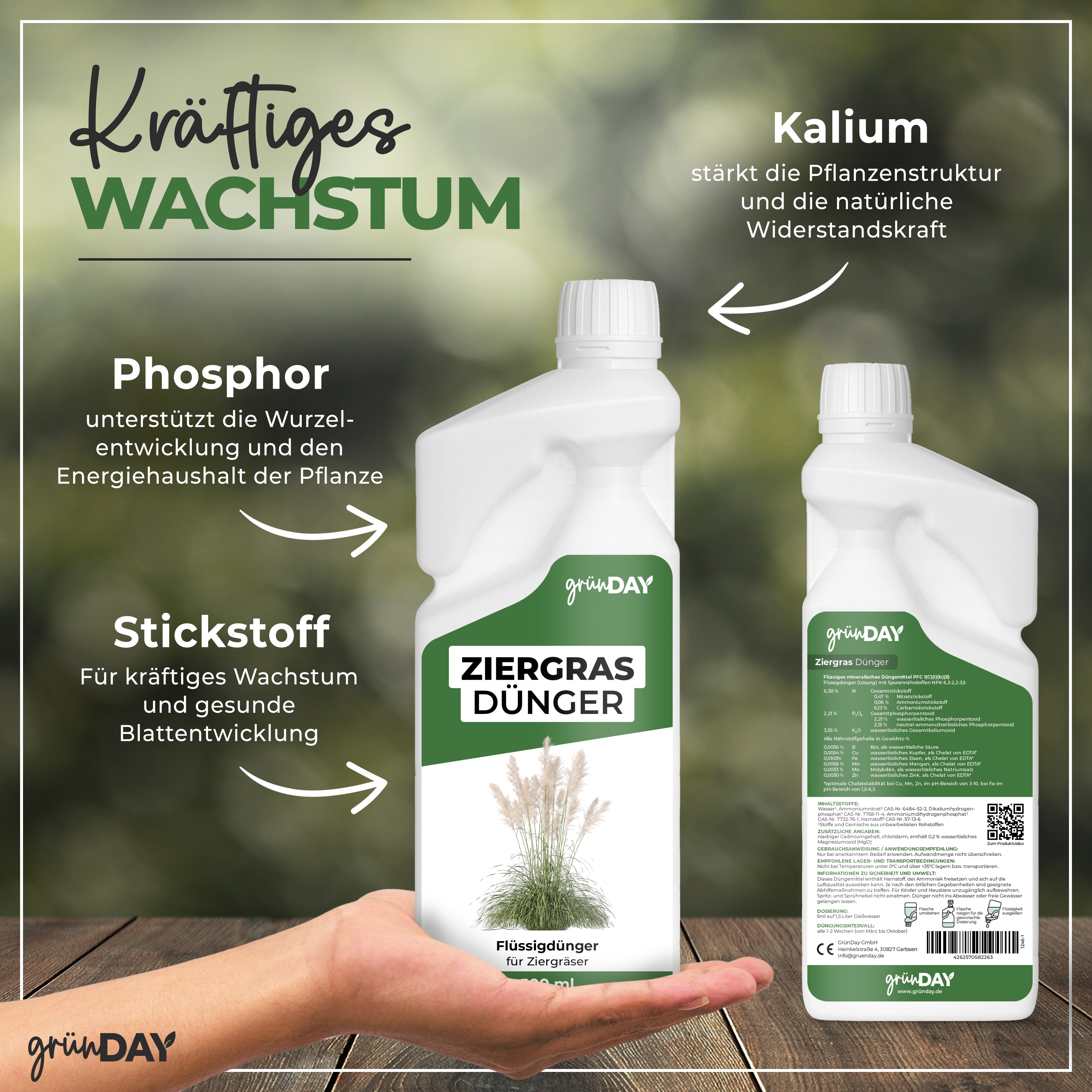 Gründay Ziergrasdünger – Produktansicht 4