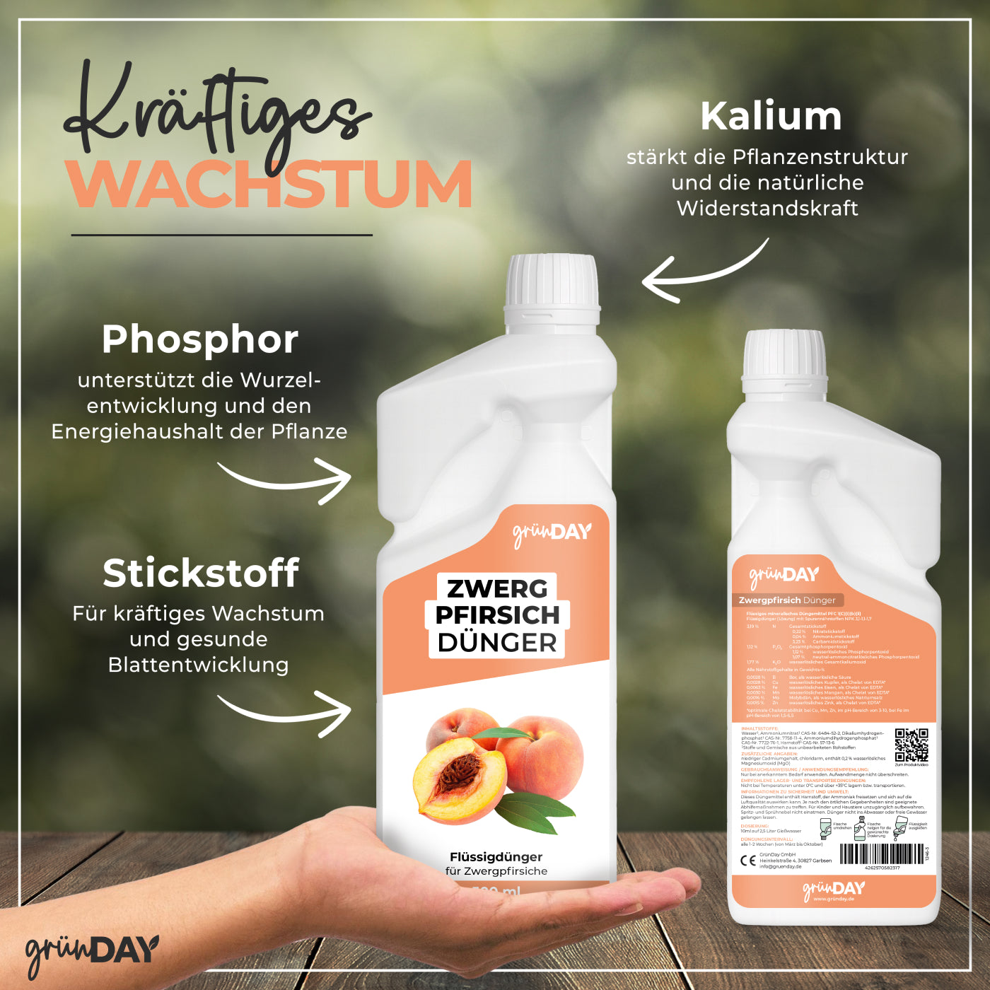 Gründay Zwergpfirsichdünger – Produktansicht 4